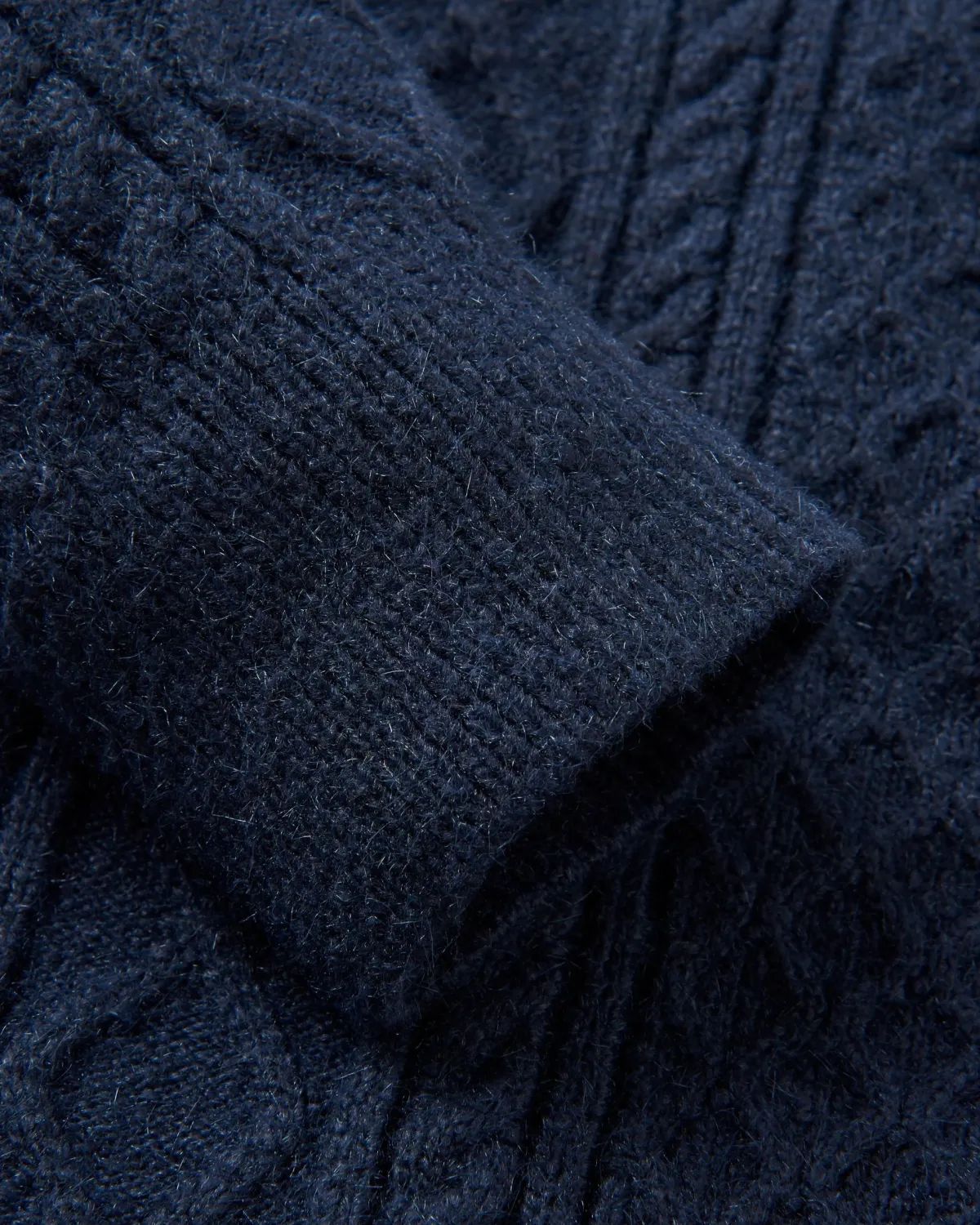 Knitwear|Sweaters|Passenger Sandbar Cable Knitted Sweater - Rich Navy RichNavy