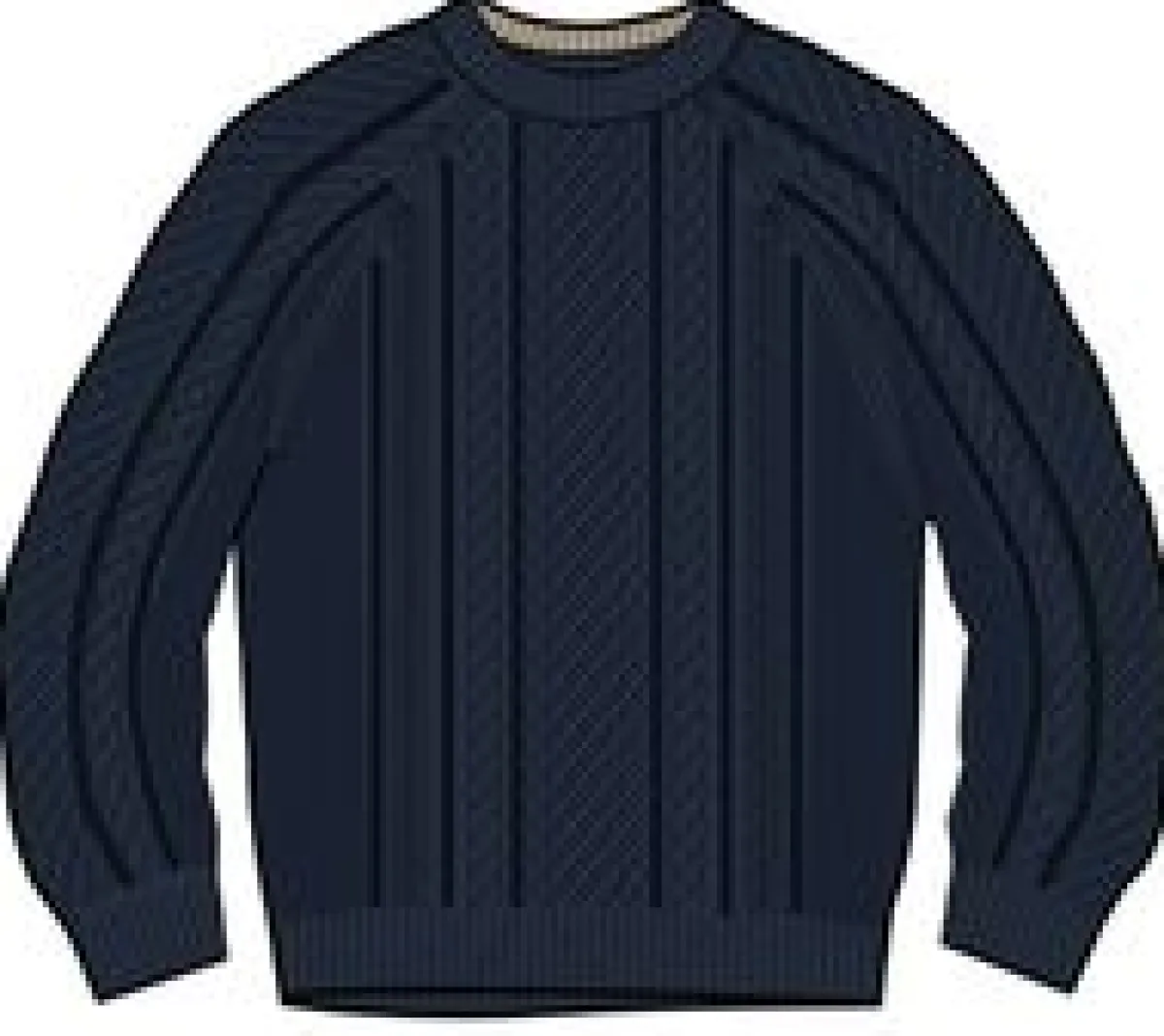 Knitwear|Sweaters|Passenger Sandbar Cable Knitted Sweater - Rich Navy RichNavy