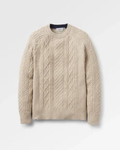 Knitwear|Sweaters|Passenger Sandbar Cable Knitted Sweater - Stone