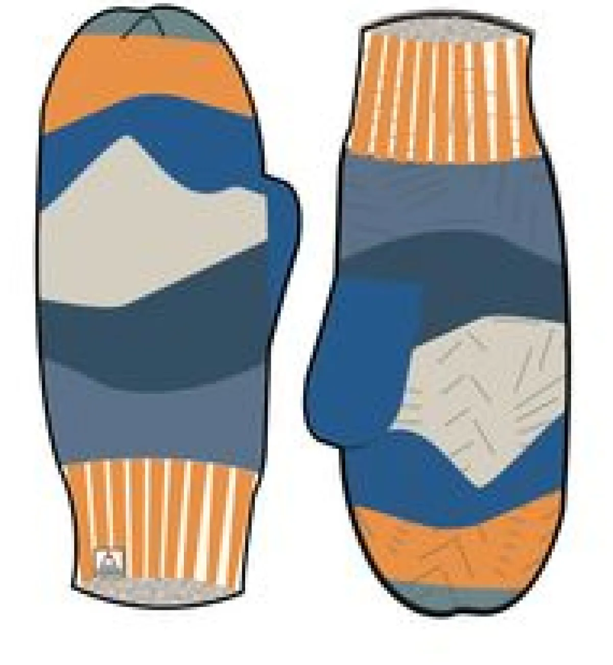Gloves|Passenger Scenic Recycled Fleece Lined Mittens - Scenic Orange ScenicOrange