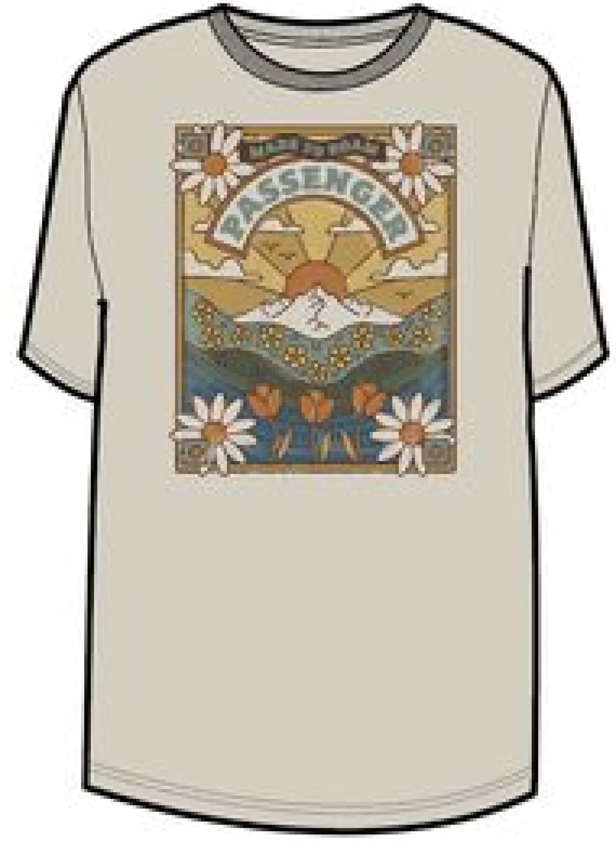 T-Shirts & Tank Tops|Tops & T-Shirts|Passenger Seasonal Recycled Cotton Oversized T-Shirt - Birch