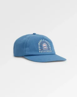 Hats & Caps|Caps & Hats|Passenger Seekers Recycled Cotton Low Profile Hat - Moonlight Blue MoonlightBlue