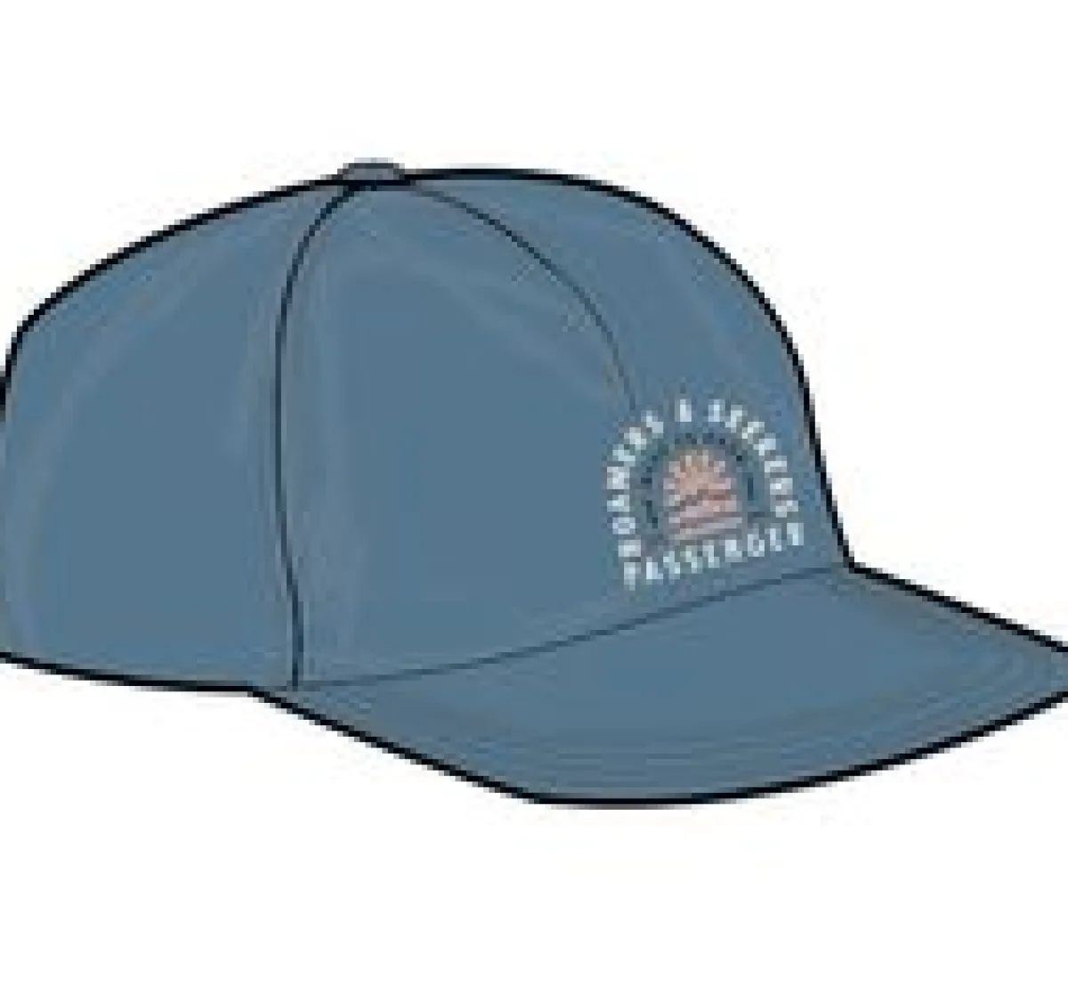 Hats & Caps|Caps & Hats|Passenger Seekers Recycled Cotton Low Profile Hat - Moonlight Blue MoonlightBlue