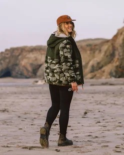 Fleece|Fleece|Passenger Sefton Recycled Deep-Pile Sherpa Full Zip Fleece - Fir Tree FirTree