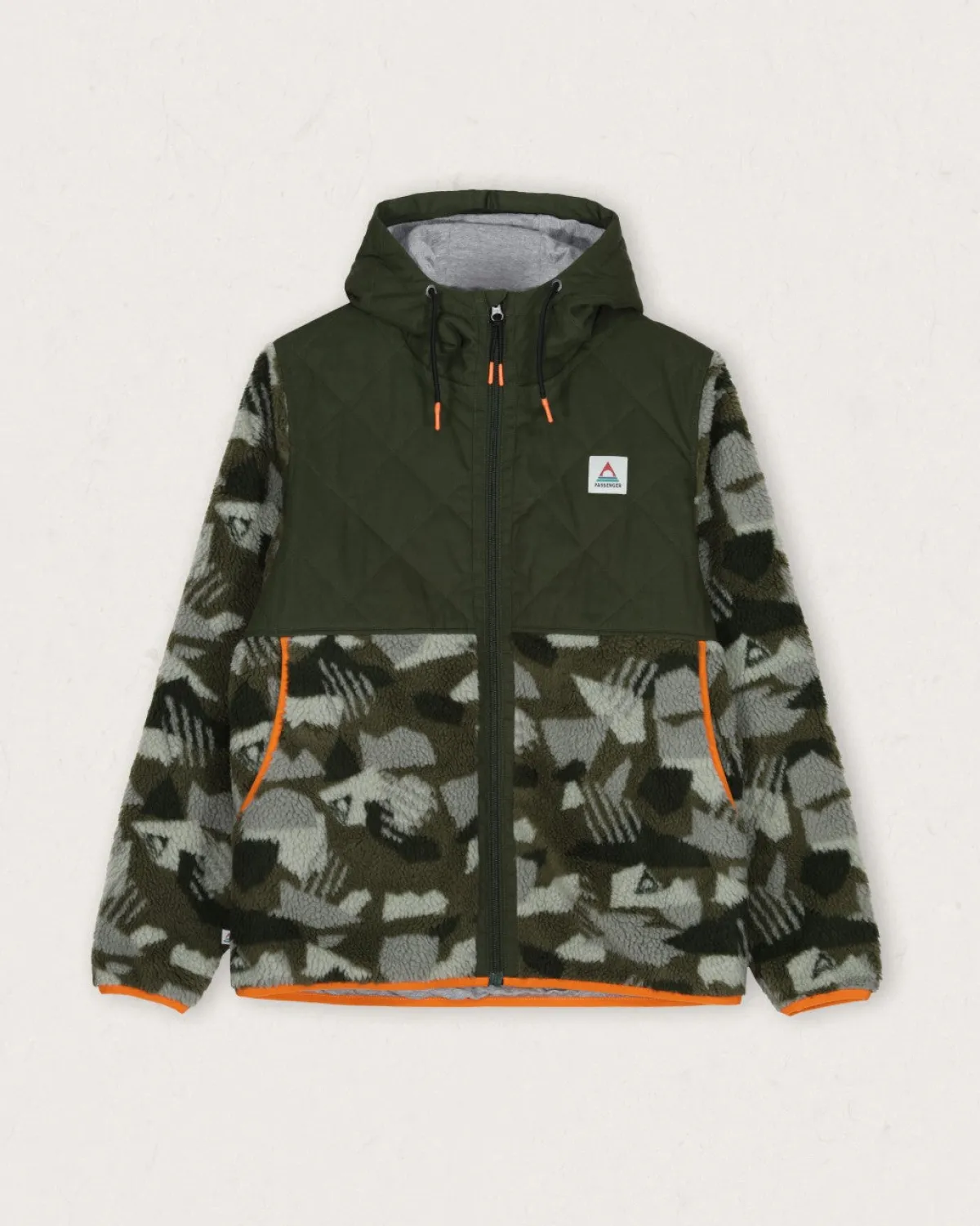 Fleece|Fleece|Passenger Sefton Recycled Deep-Pile Sherpa Full Zip Fleece - Fir Tree FirTree