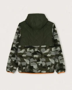 Fleece|Fleece|Passenger Sefton Recycled Deep-Pile Sherpa Full Zip Fleece - Fir Tree FirTree