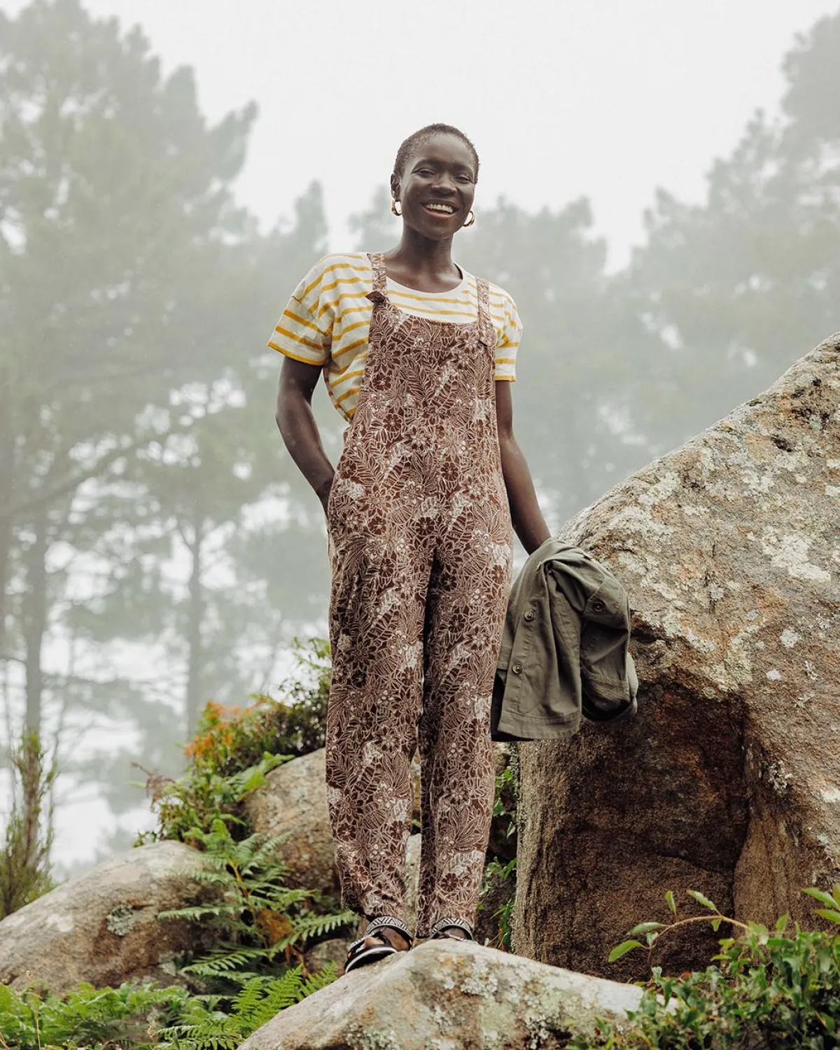 Pants|Passenger Serenity Overalls - Chestnut Floral Pattern ChestnutFloralPattern