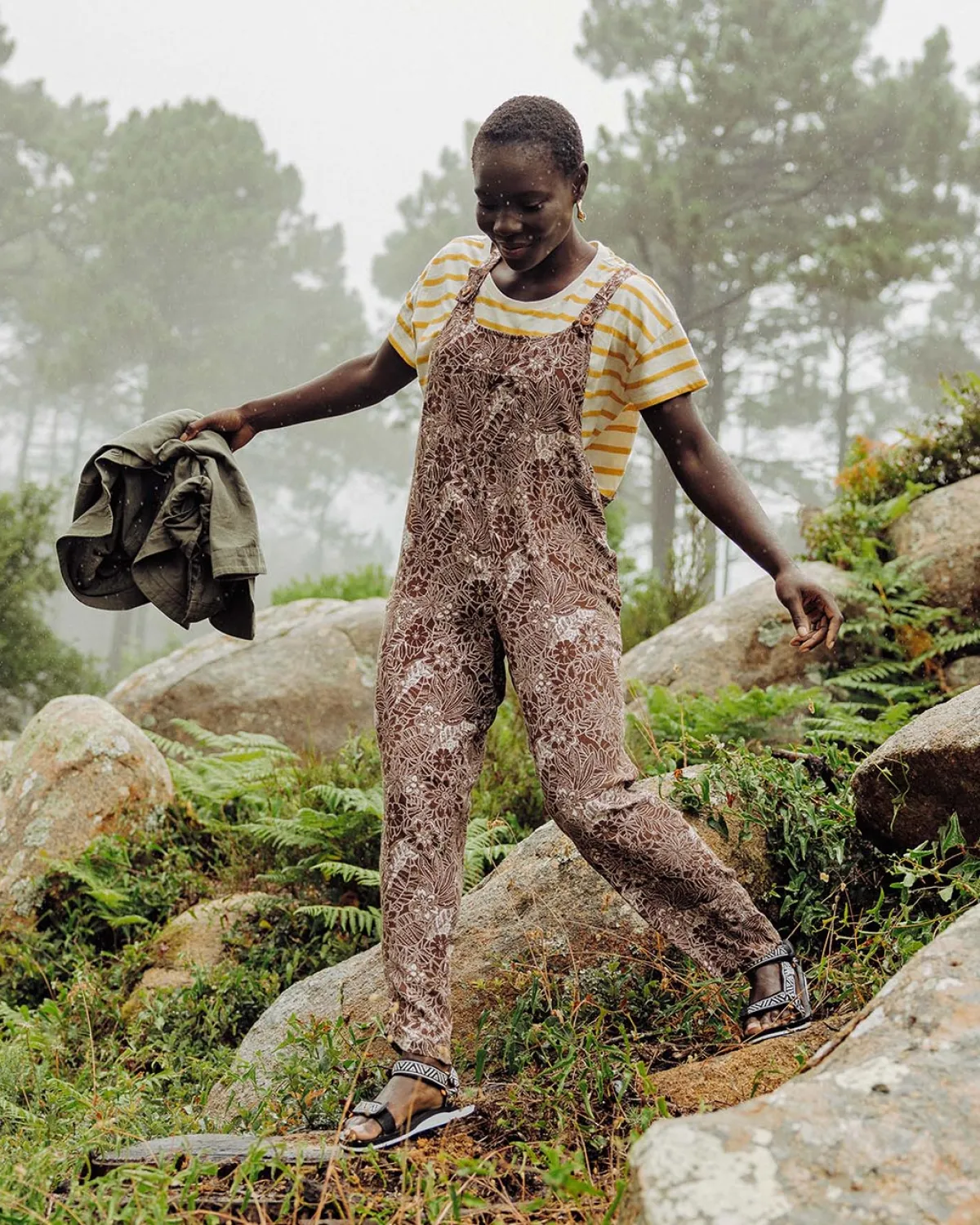 Pants|Passenger Serenity Overalls - Chestnut Floral Pattern ChestnutFloralPattern