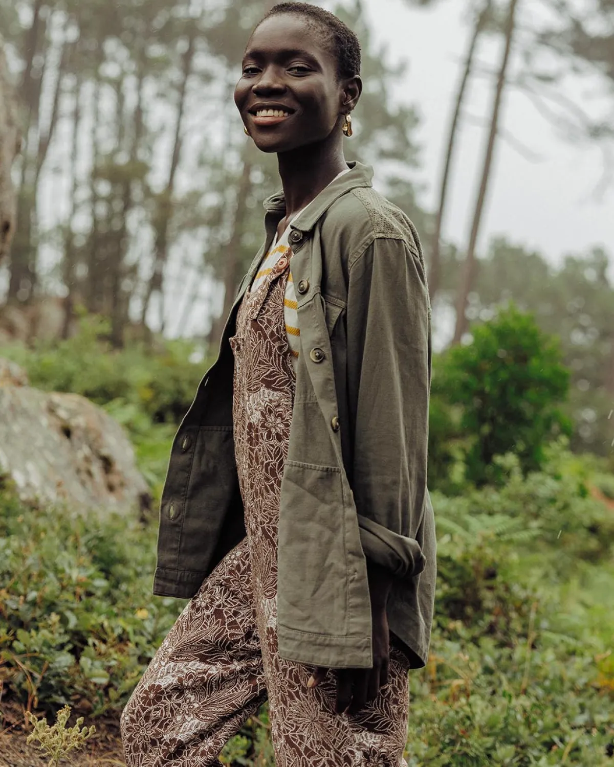 Pants|Passenger Serenity Overalls - Chestnut Floral Pattern ChestnutFloralPattern