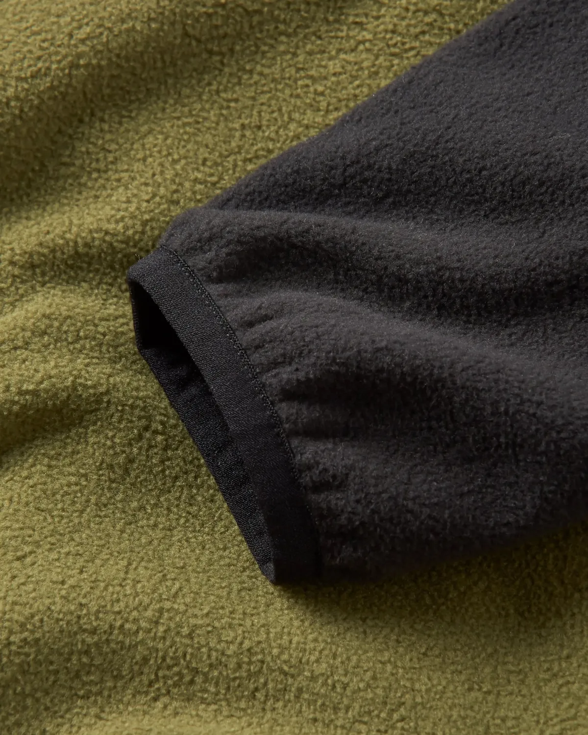 Fleece|Fleece|Passenger Set Off Recycled Polar Hooded Fleece - Black/Khaki Green Black/KhakiGreen