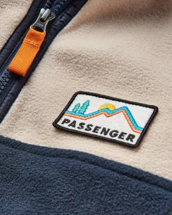 Fleece|Fleece|Passenger Set Off Recycled Polar Quarter Zip Fleece - Oatmeal