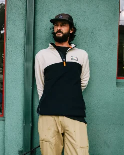 Fleece|Fleece|Passenger Set Off Recycled Polar Quarter Zip Fleece - Oatmeal
