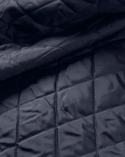Shirts|Shirts|Passenger Sherwood Check Hooded Shirt Jacket - Rich Navy/Burnt Orange RichNavy/BurntOrange
