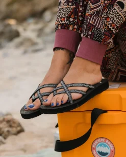 Footwear|Flip Flops & Sandals|Passenger Siren Sandal - Trail Monochrome TrailMonochrome