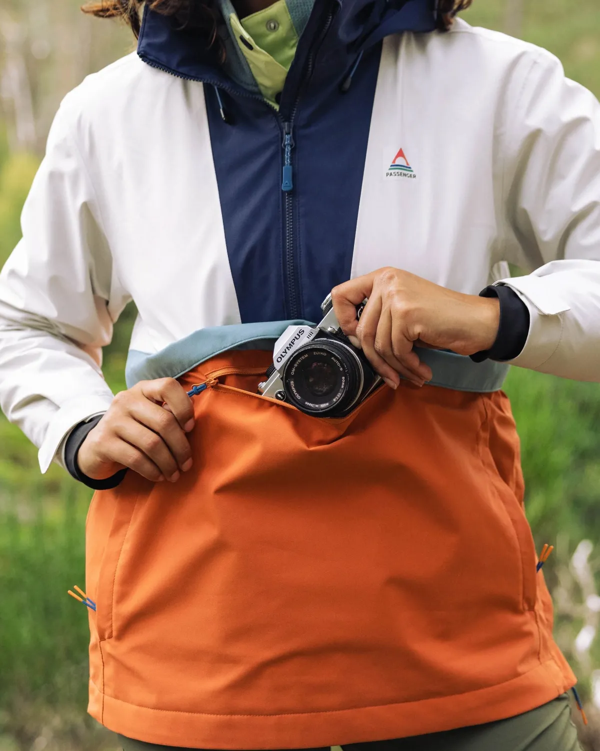 Outdoor Active|Tops|Passenger Skyline Recycled Water Resistant Pullover - Burnt Orange/Birch BurntOrange/Birch