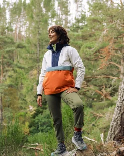 Outdoor Active|Tops|Passenger Skyline Recycled Water Resistant Pullover - Burnt Orange/Birch BurntOrange/Birch