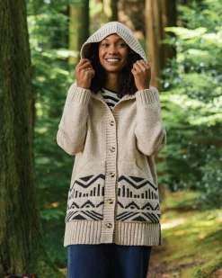 Knitwear|Sweaters|Passenger Snoozle Recycled Knitted Hooded Sweater - Oatmeal
