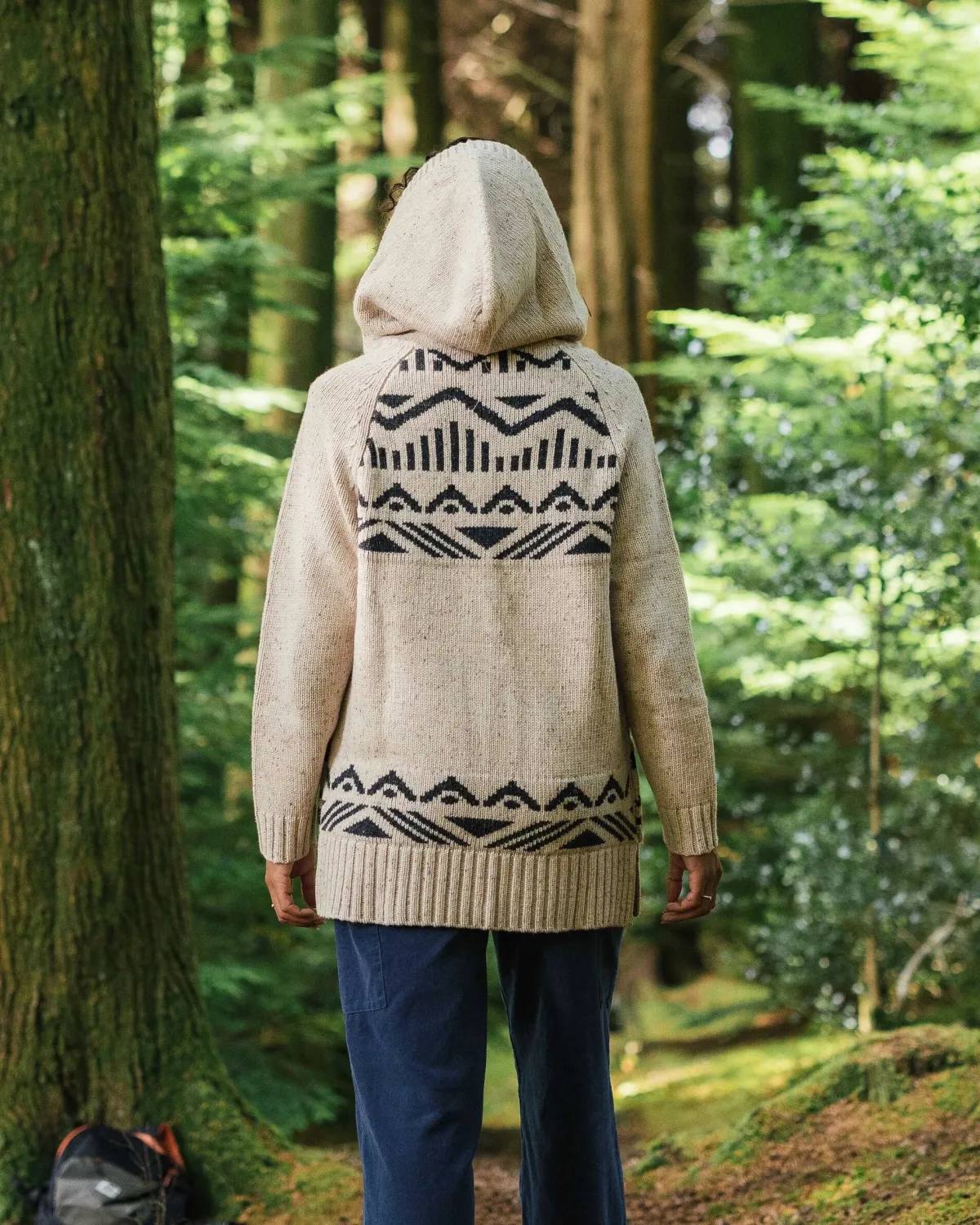 Knitwear|Sweaters|Passenger Snoozle Recycled Knitted Hooded Sweater - Oatmeal