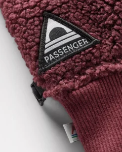 Gloves|Passenger Snowfall 2.0 Recycled Sherpa Gloves - Wine