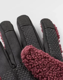 Gloves|Passenger Snowfall 2.0 Recycled Sherpa Gloves - Wine