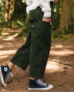 Pants|Overalls & Pants|Passenger Someday Organic Cotton Corduroy Cropped Pant - Fir Tree FirTree