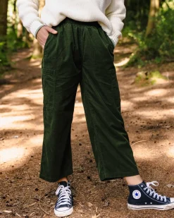 Pants|Overalls & Pants|Passenger Someday Organic Cotton Corduroy Cropped Pant - Fir Tree FirTree