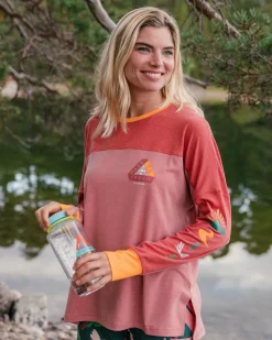 Outdoor Active|T-Shirts & Tank Tops|Passenger Sorrento Recycled Active Long Sleeve T-Shirt - Dusty Rose DustyRose