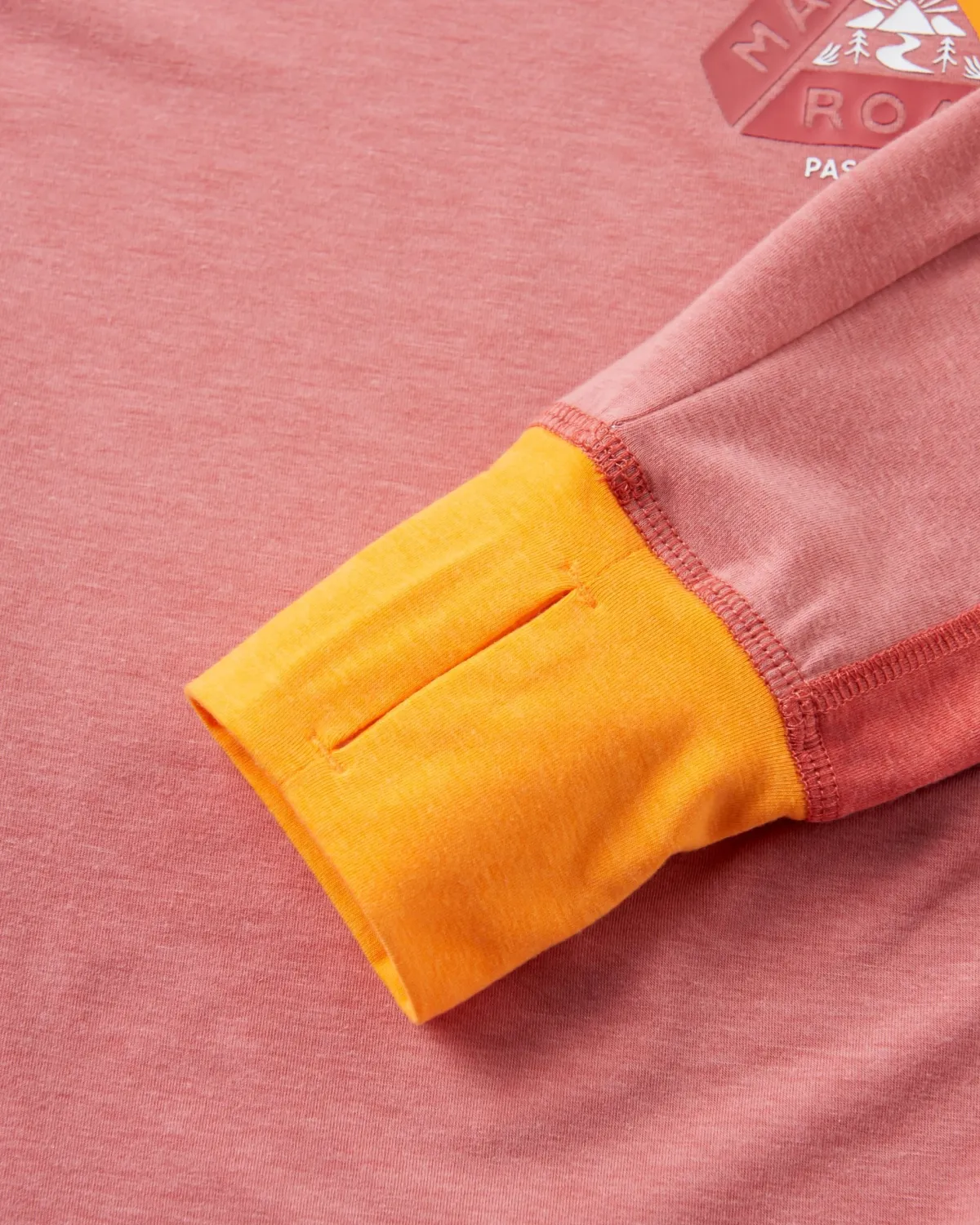 Outdoor Active|T-Shirts & Tank Tops|Passenger Sorrento Recycled Active Long Sleeve T-Shirt - Dusty Rose DustyRose