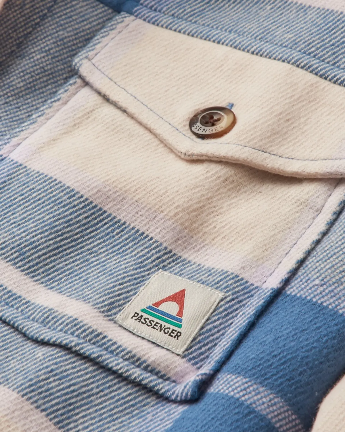 Shirts|Shirts|Passenger Stella Organic Cotton Long Sleeve Shirt - Provincial Blue Check ProvincialBlueCheck