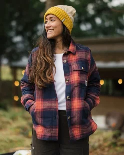 Shirts|Shirts|Passenger Stella Organic Cotton Long Sleeve Shirt - Rich Navy/ Red Ochre Check RichNavy/RedOchreCheck