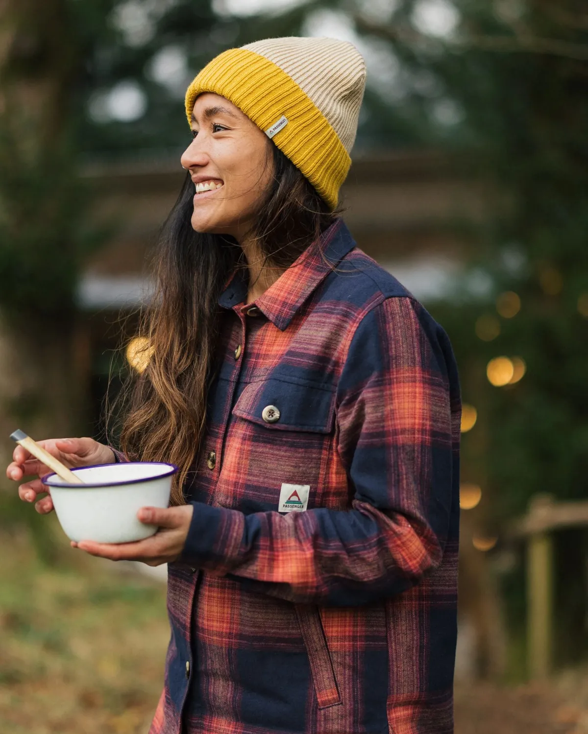 Shirts|Shirts|Passenger Stella Organic Cotton Long Sleeve Shirt - Rich Navy/ Red Ochre Check RichNavy/RedOchreCheck
