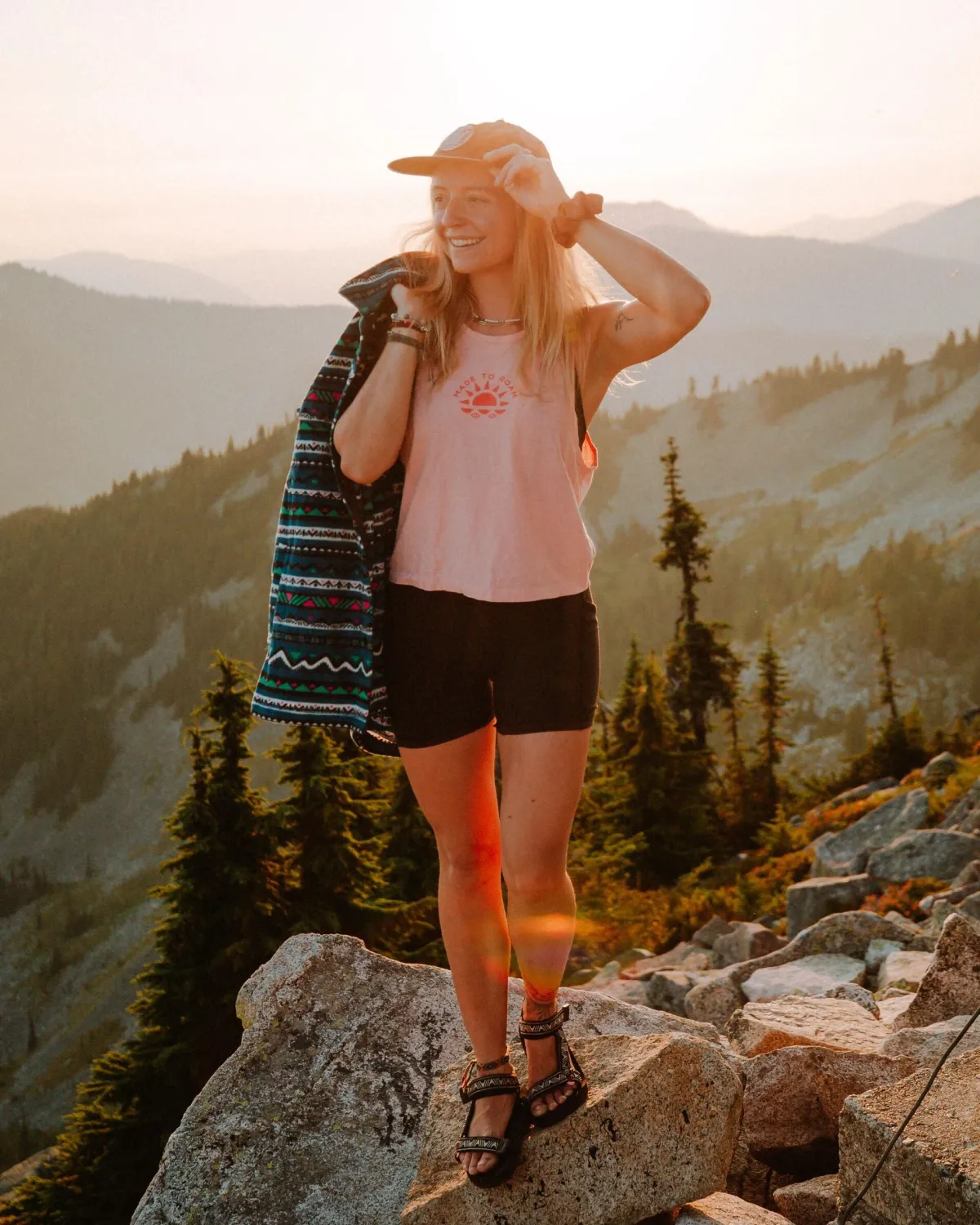 Tank Tops|Passenger Sunburst Organic Tank Top - Soft Shell Pink SoftShellPink
