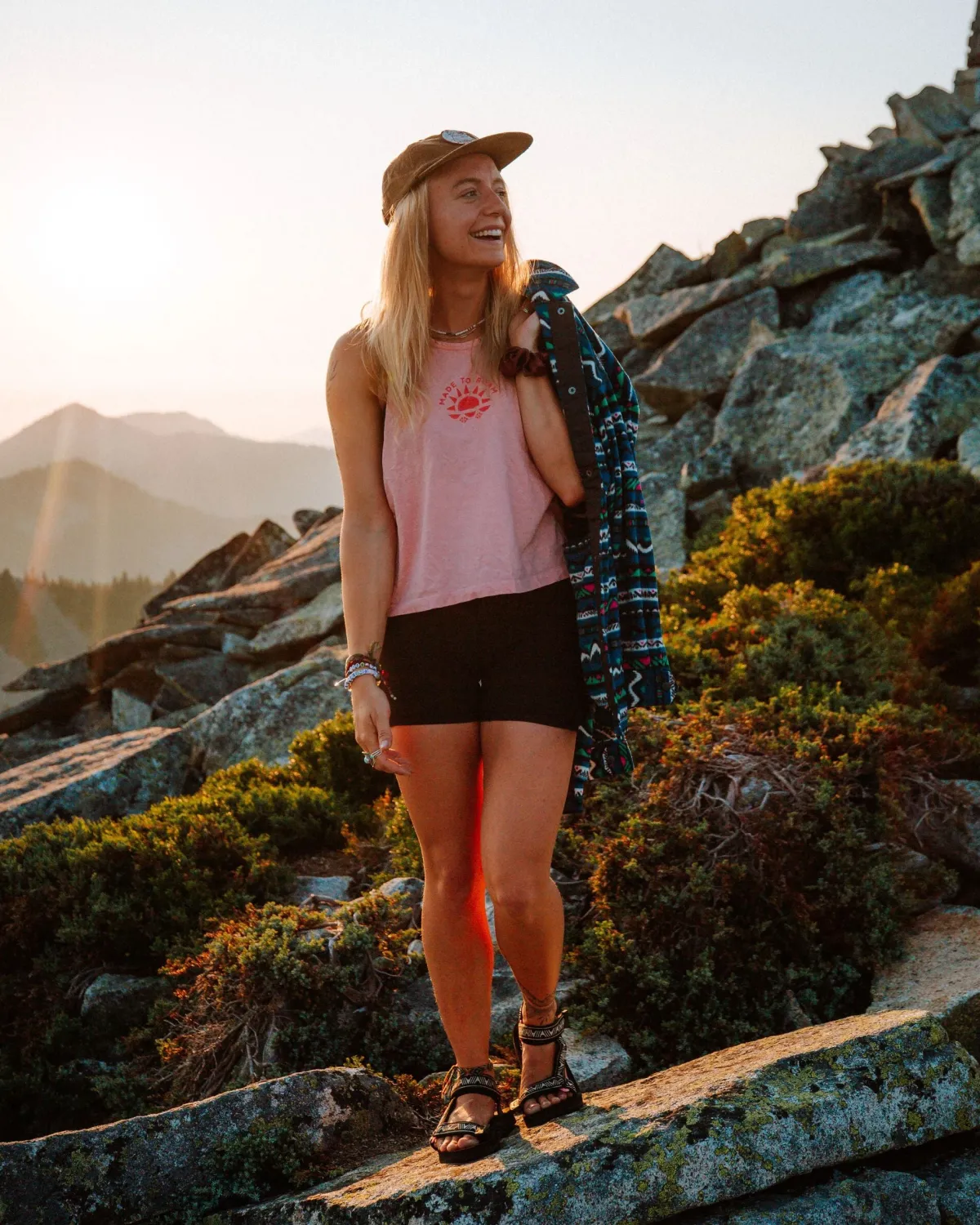 Tank Tops|Passenger Sunburst Organic Tank Top - Soft Shell Pink SoftShellPink