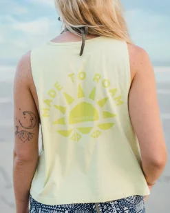 Tank Tops|Passenger Sunburst Organic Tank Top - Soft Lime Juice SoftLimeJuice