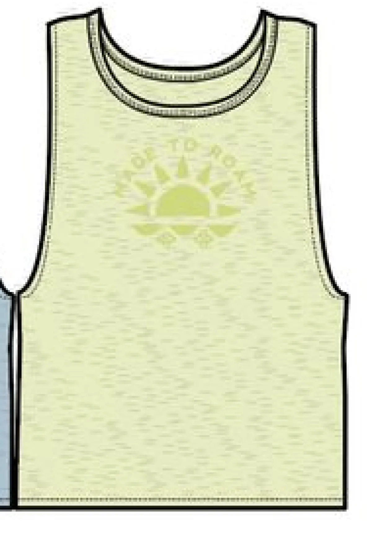 Tank Tops|Passenger Sunburst Organic Tank Top - Soft Lime Juice SoftLimeJuice