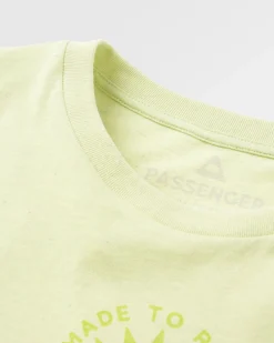 T-Shirts & Tank Tops|Passenger Sunburst Organic T-Shirt - Soft Lime Juice SoftLimeJuice