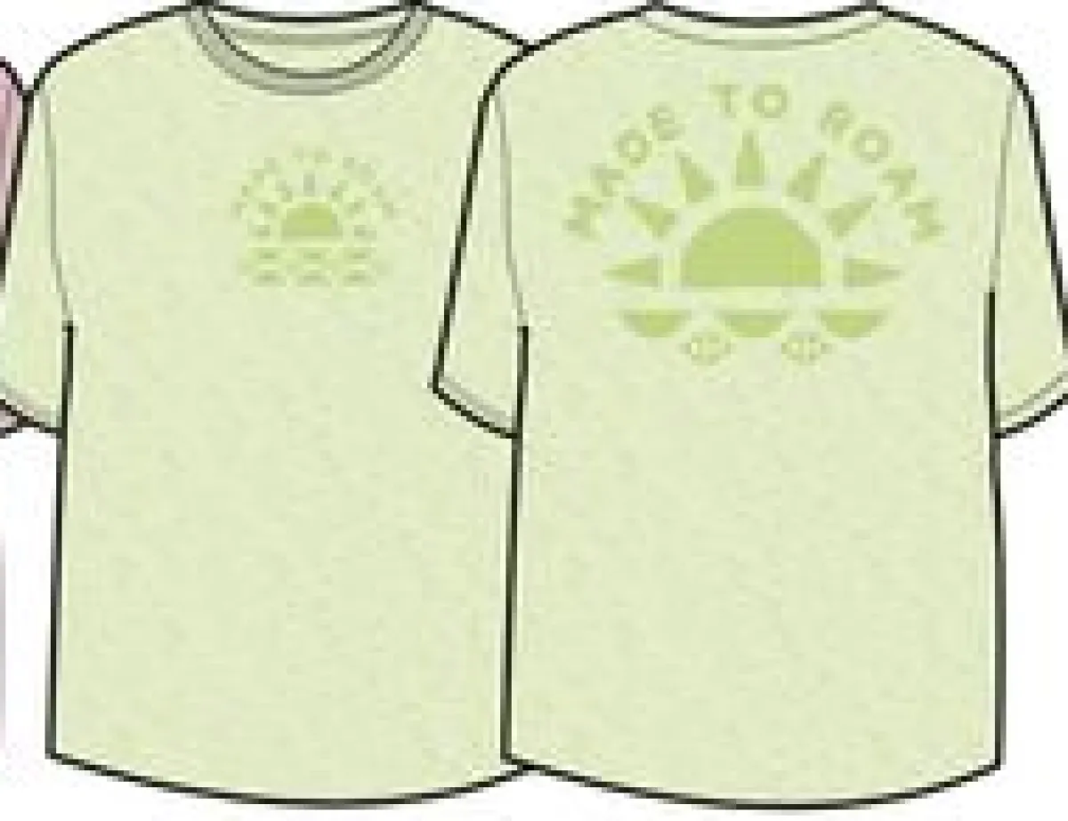 T-Shirts & Tank Tops|Passenger Sunburst Organic T-Shirt - Soft Lime Juice SoftLimeJuice