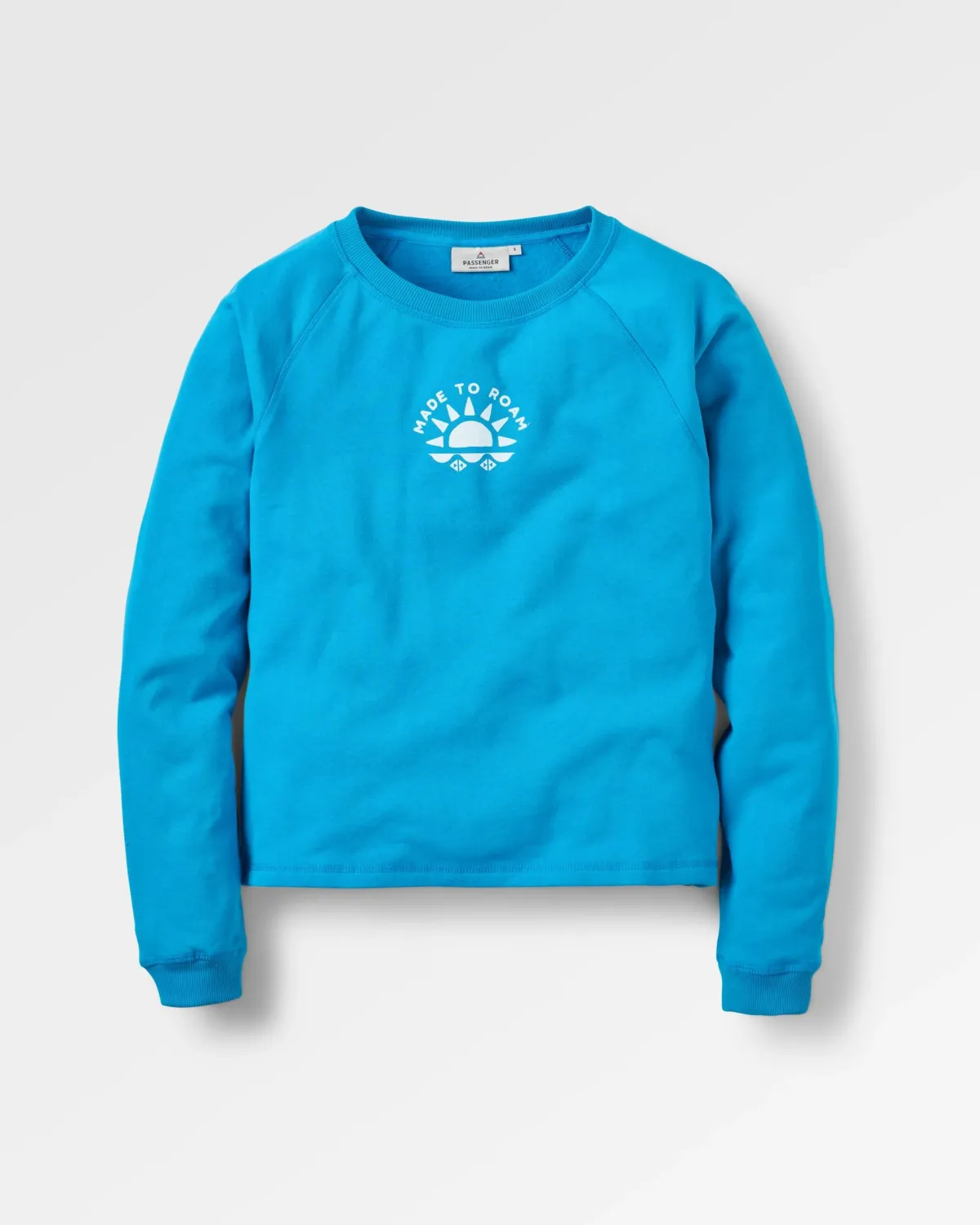 Sweatshirts|Hoodies & Sweatshirts|Passenger Sunburst Recycled Cotton Sweatshirt - Blue Pool BluePool