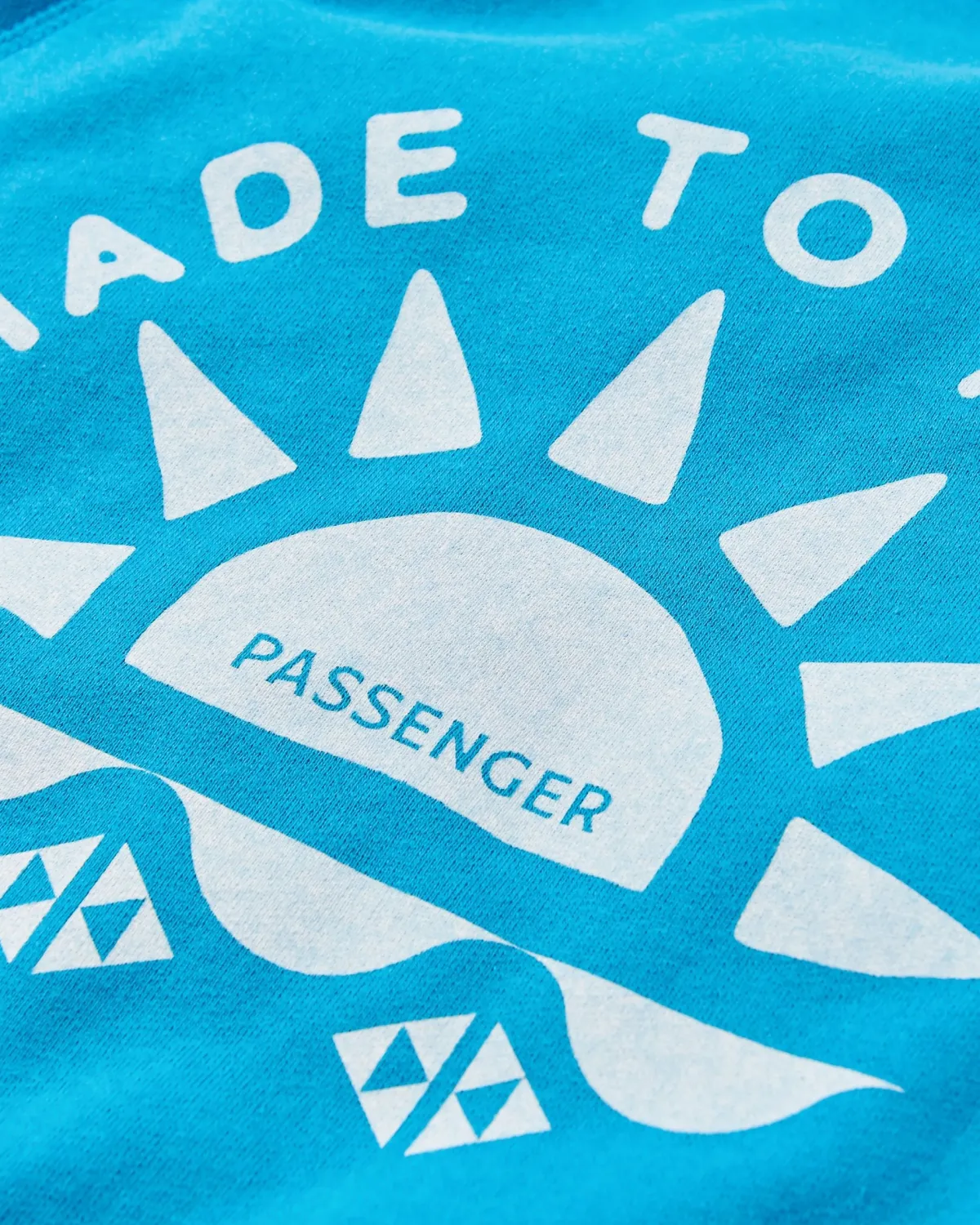 Sweatshirts|Hoodies & Sweatshirts|Passenger Sunburst Recycled Cotton Sweatshirt - Blue Pool BluePool