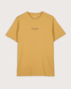 T-Shirts & Tank Tops|T-Shirts & Tank Tops|Passenger Sundown Recycled Cotton T-Shirt - Mustard Gold MustardGold