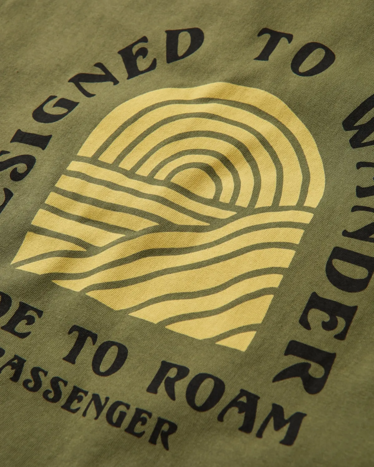 T-Shirts & Tank Tops|T-Shirts & Tank Tops|Passenger Sundown Recycled Cotton T-Shirt - Khaki Green KhakiGreen
