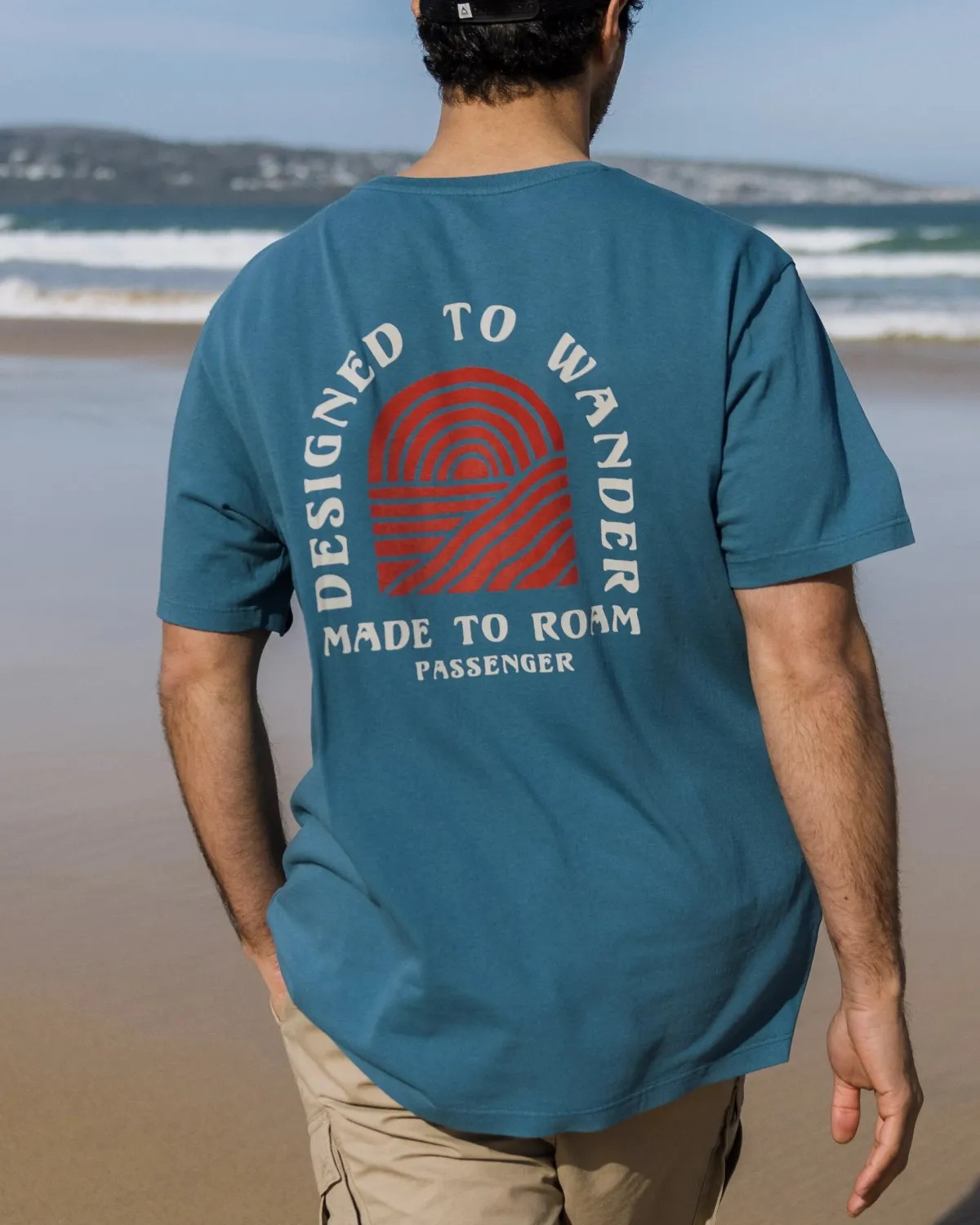 T-Shirts & Tank Tops|T-Shirts & Tank Tops|Passenger Sundown Recycled Cotton T-Shirt - Blue Steel BlueSteel