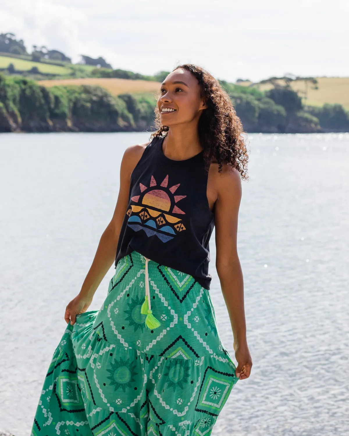 Tops & T-Shirts|Tank Tops|Passenger Sunray Recycled Cotton Tank Top - Black