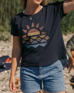 Tops & T-Shirts|Passenger Sunray Recycled Cotton T-Shirt - Black