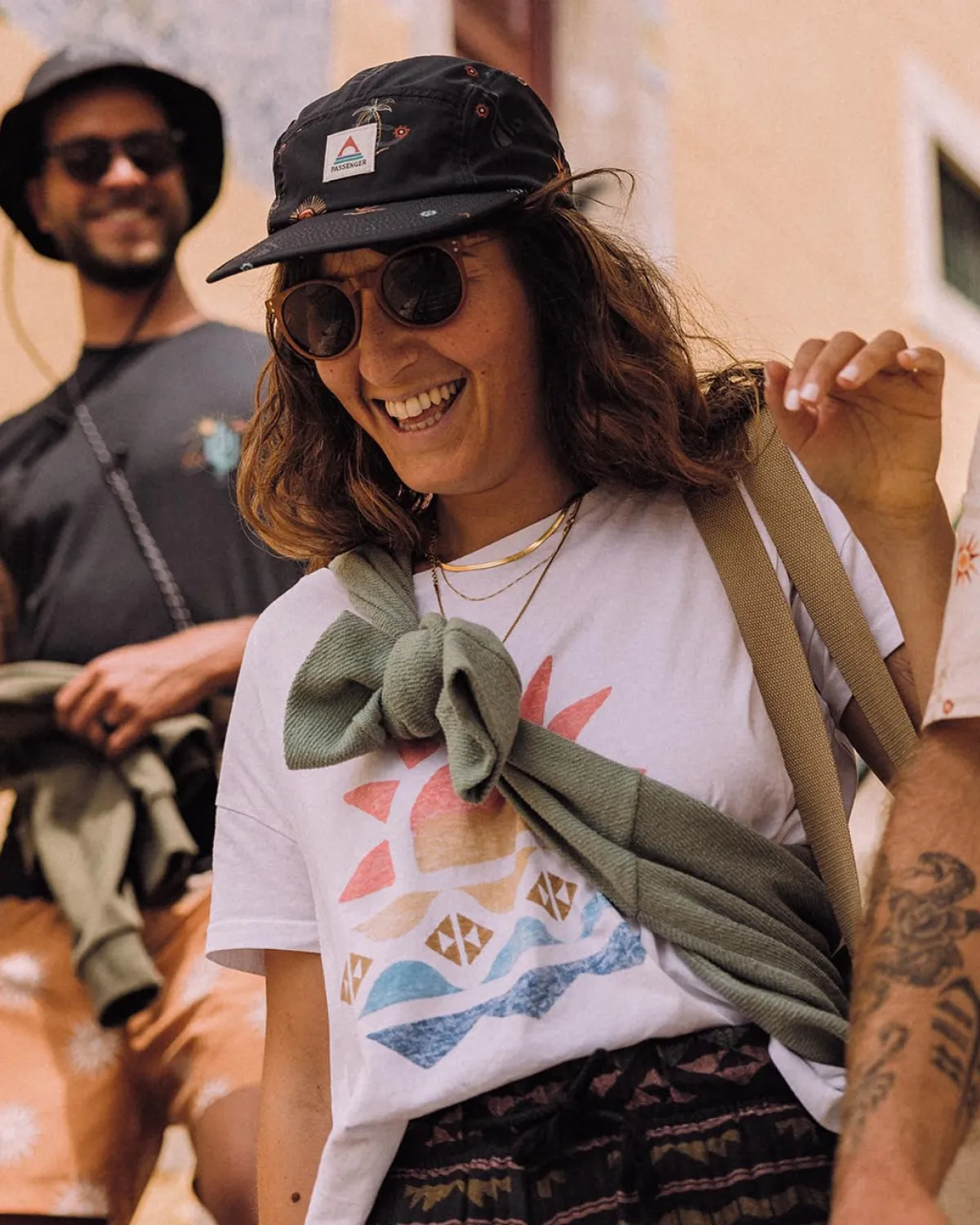 Tops & T-Shirts|Passenger Sunray Recycled Cotton T-Shirt - White