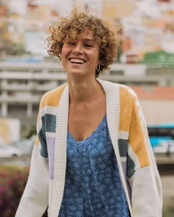 Knitwear|Sweaters|Passenger Sunsets Recycled Knitted Sweater - Marshmallow