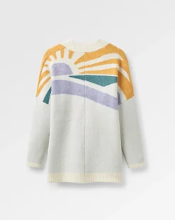 Knitwear|Sweaters|Passenger Sunsets Recycled Knitted Sweater - Marshmallow