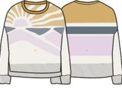 Knitwear|Sweaters|Passenger Sunsets Recycled Oversized Knitted Sweater - Marshmallow