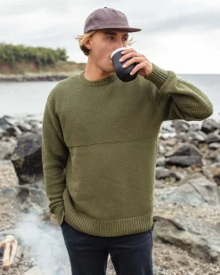 Sweaters|Passenger Swell Knitted Sweater - Khaki Green KhakiGreen