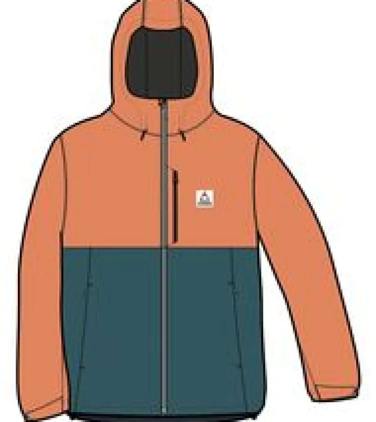 Jackets|Passenger Terrain Insulated Water Resistant Jacket - Corsair Blue/ Apricot CorsairBlue/Apricot